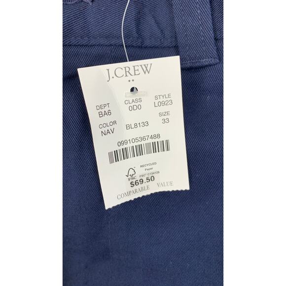 Banana Republic Mens 7" Flex Chino Short Navy Blue Size 33 New - Picture 9 of 10